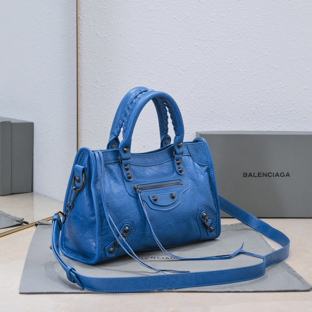 Balenciaga 2024 Lie City Motorcycle Bag -  Revived Vibrant 61081