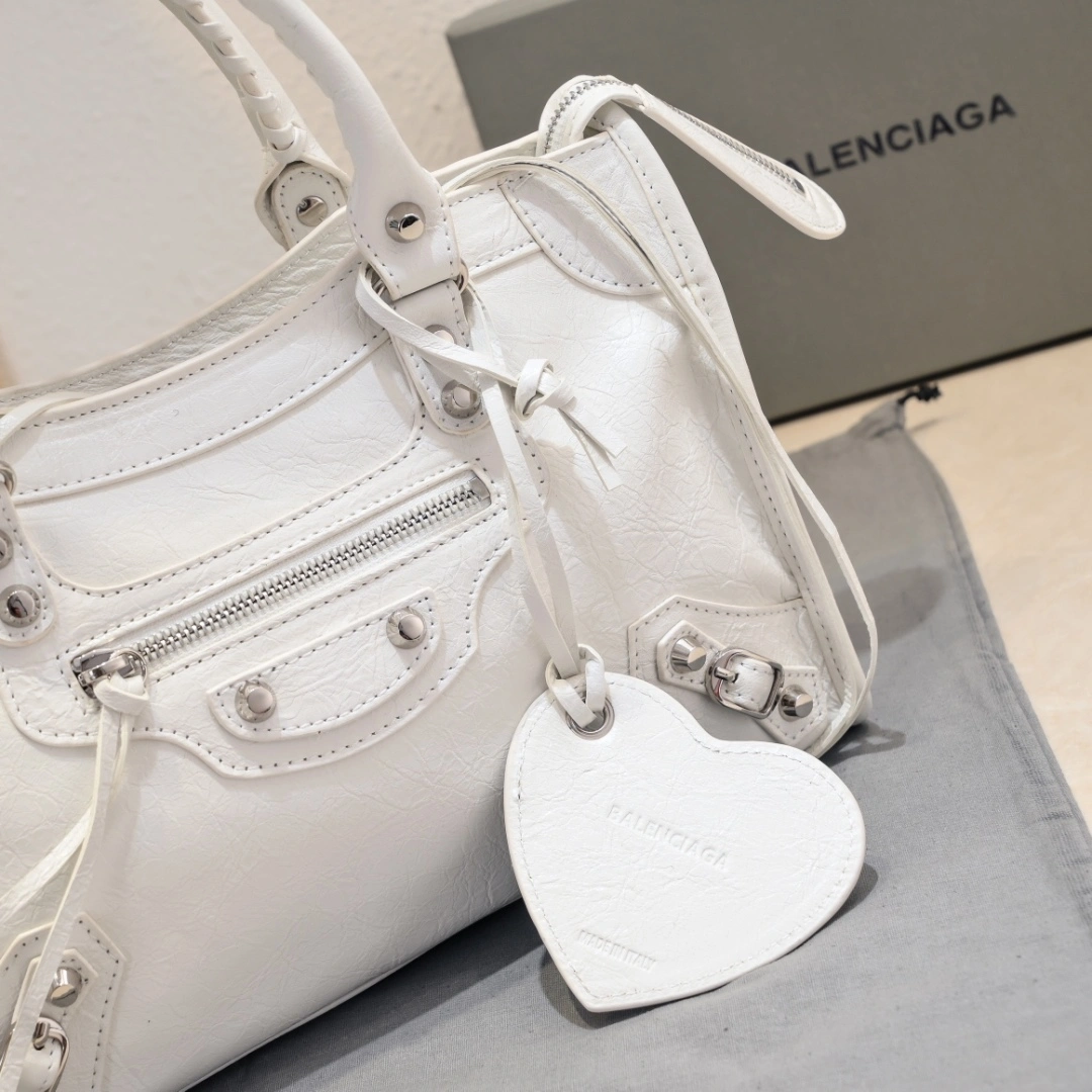 Balenciaga 2024 Lie City Motorcycle Bag -  Vintage Chic Flexible 61025