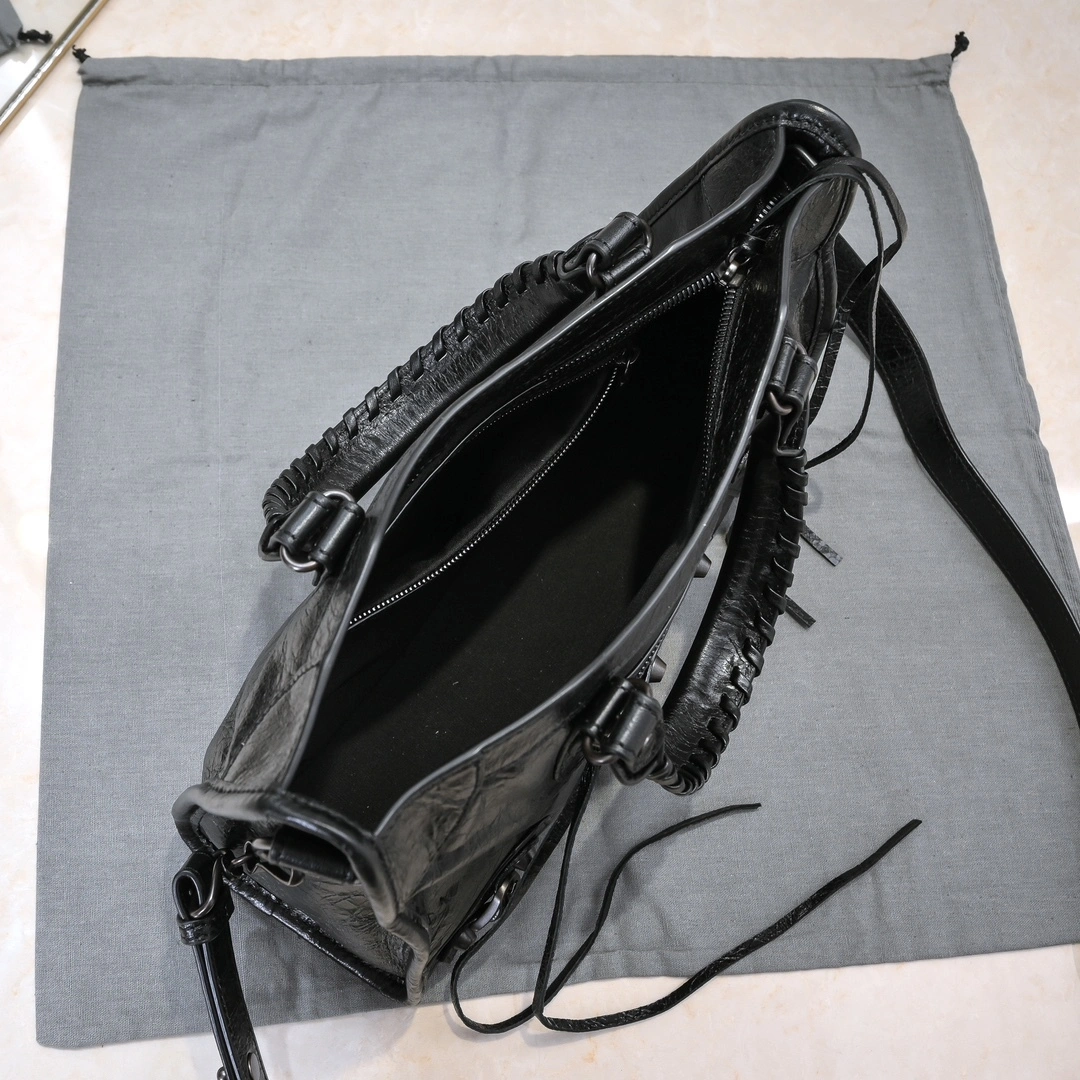 WellDesigned Balenciaga 2024 Lie City Motorcycle Bag - Retro  Reimagined 61053