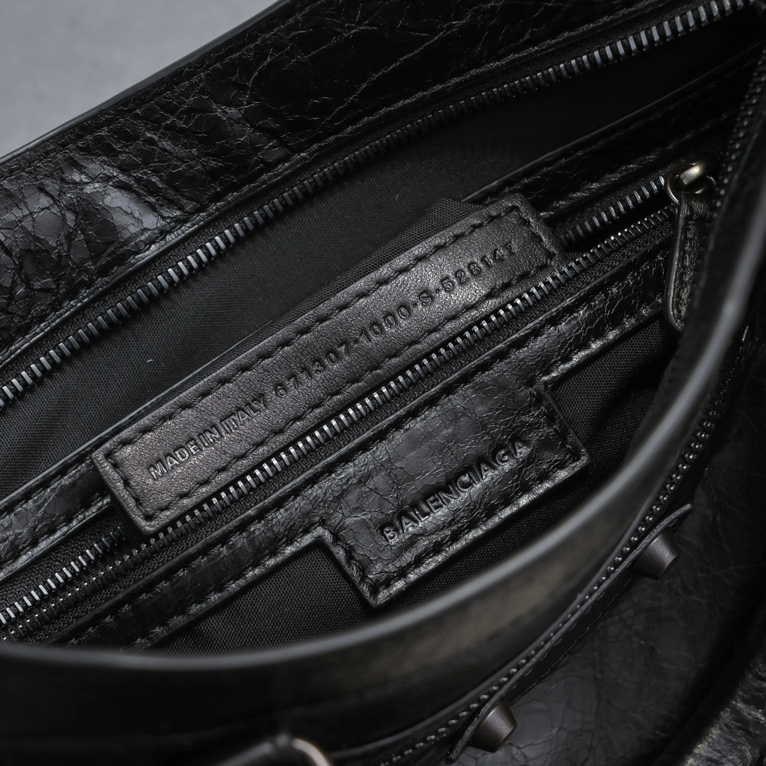 WellDesigned Balenciaga 2024 Lie City Motorcycle Bag - Retro  Reimagined 61053