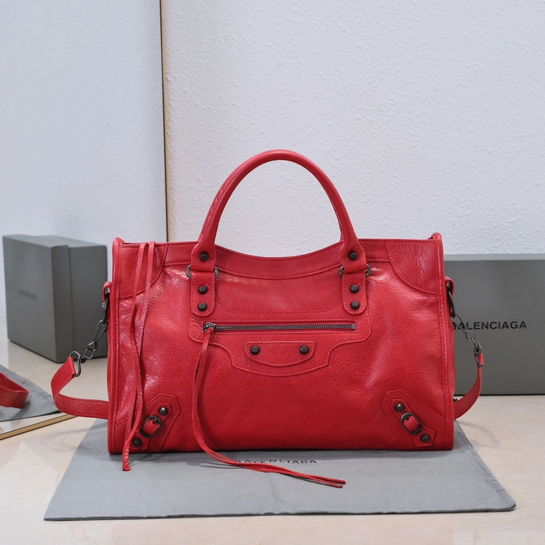 Bold Balenciaga 2024 Lie City Motorcycle Bag - Vintage  Revival 61035