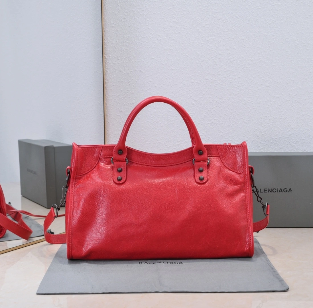 Bold Balenciaga 2024 Lie City Motorcycle Bag - Vintage  Revival 61035