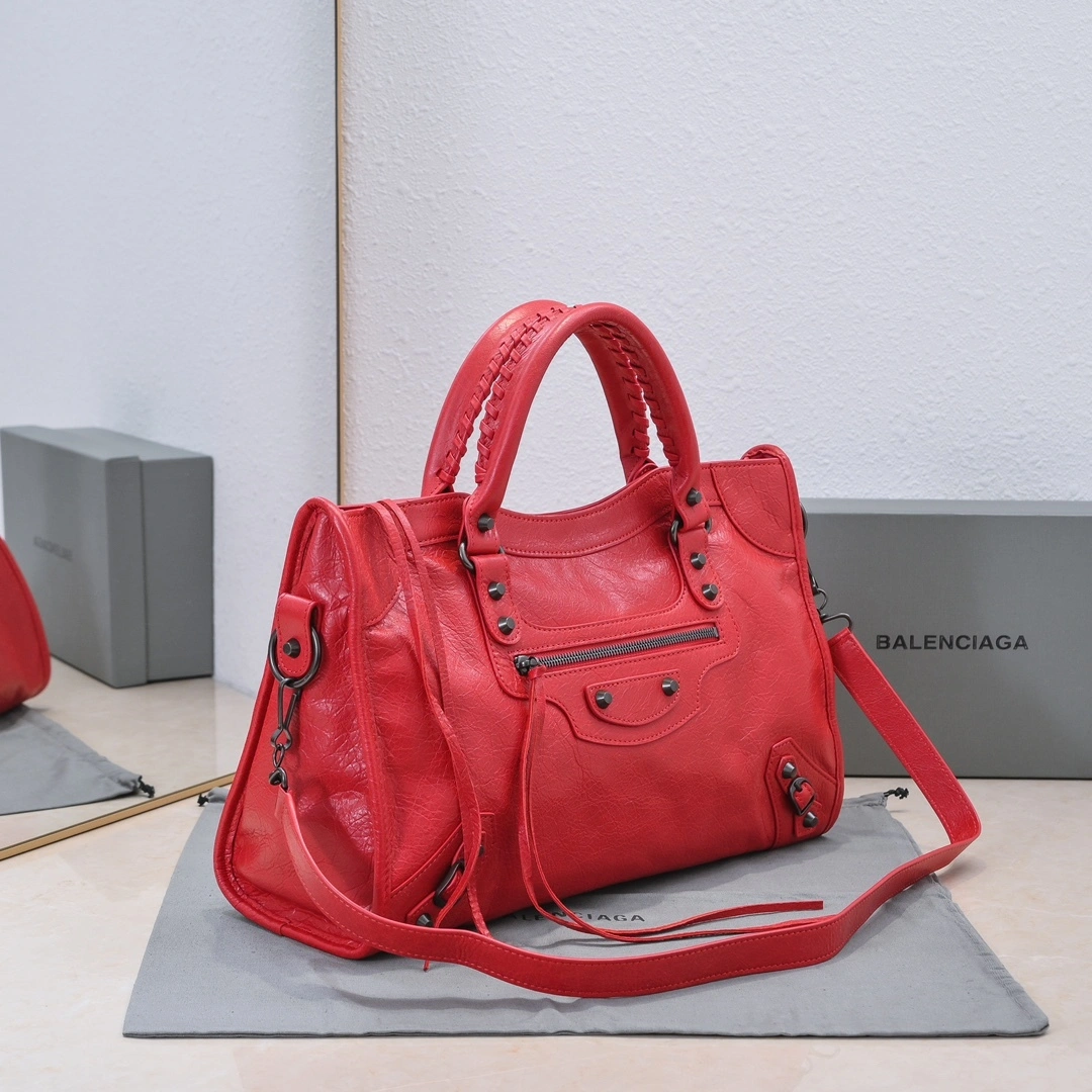 Bold Balenciaga 2024 Lie City Motorcycle Bag - Vintage  Revival 61035