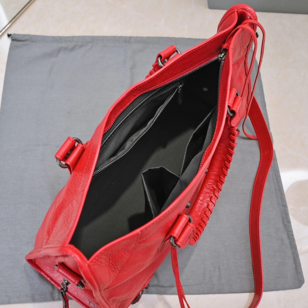 Bold Balenciaga 2024 Lie City Motorcycle Bag - Vintage  Revival 61035