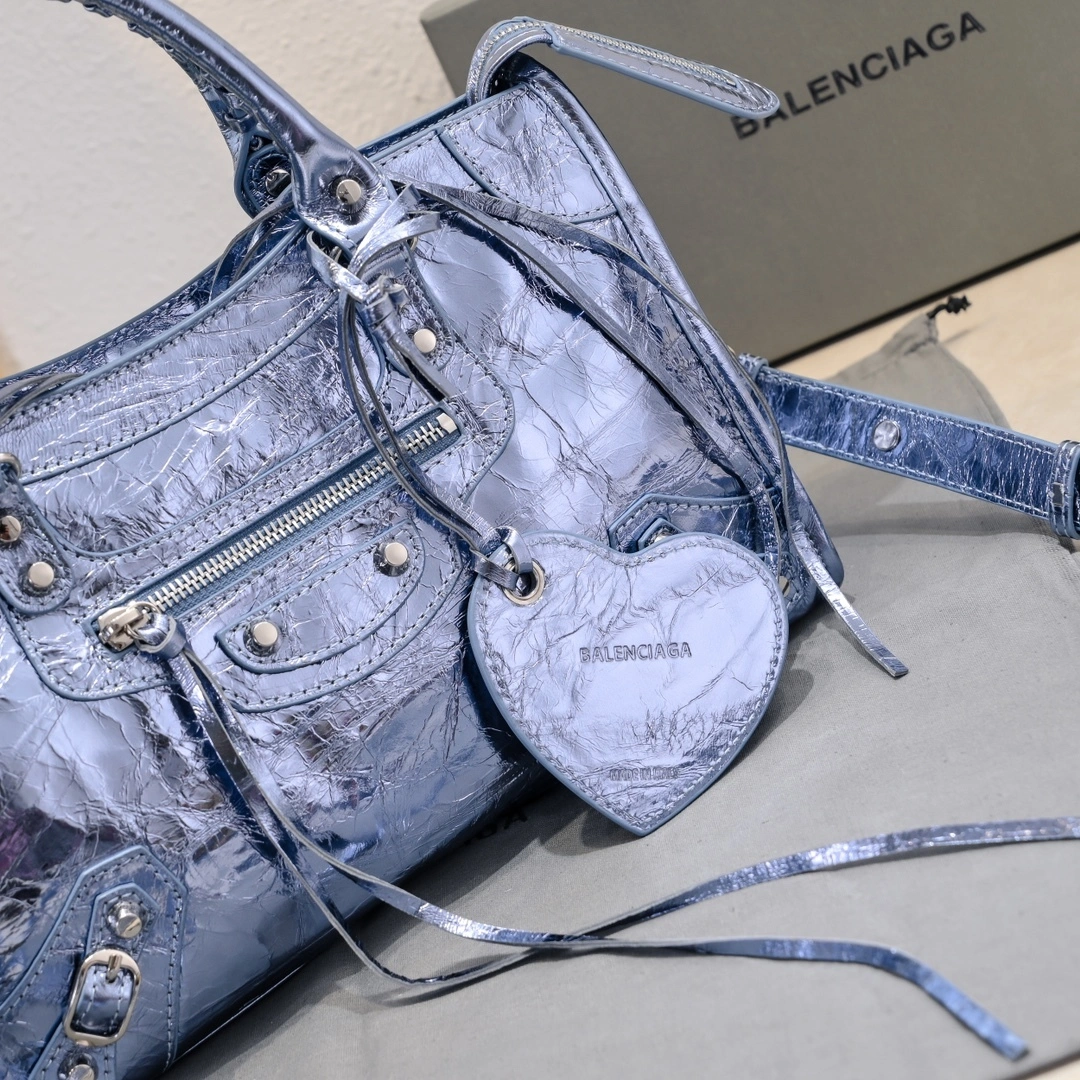 Balenciaga 2024 Lie City Motorcycle Bag - Vintage Revival EasyMatch 61050
