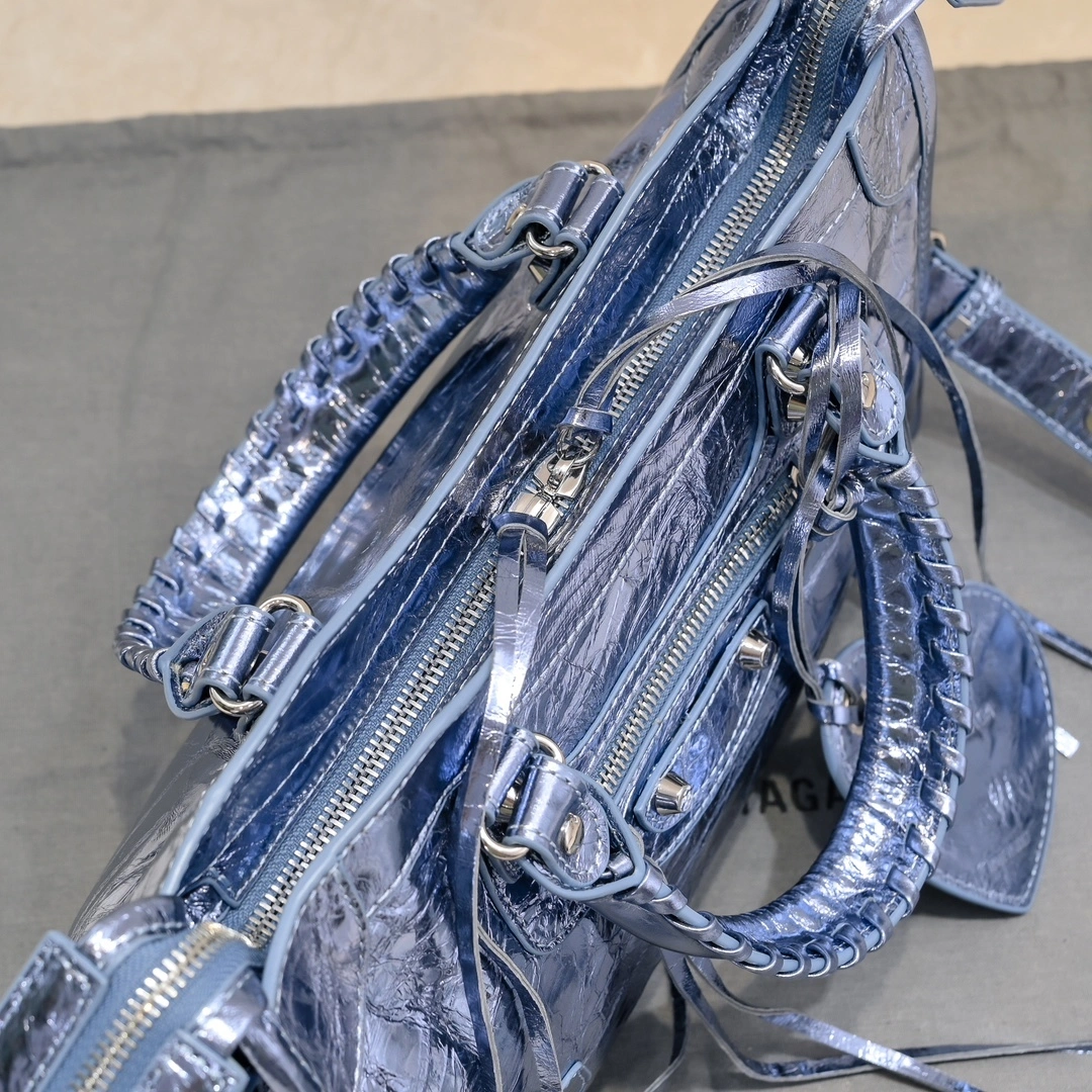 Balenciaga 2024 Lie City Motorcycle Bag - Vintage Revival EasyMatch 61050