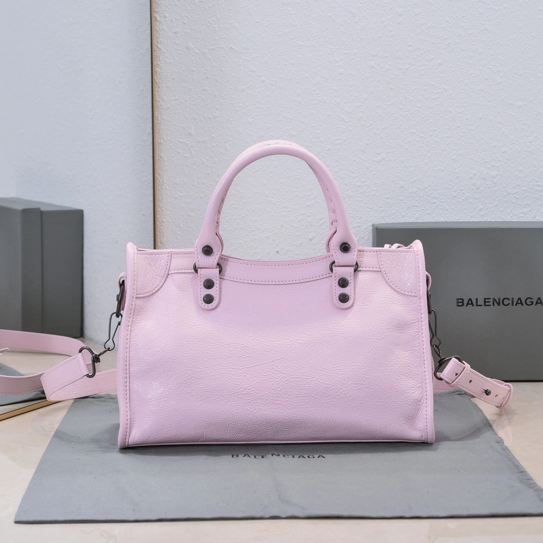 Balenciaga 2024 Lie City Studded Motorcycle Bag Durable 61054