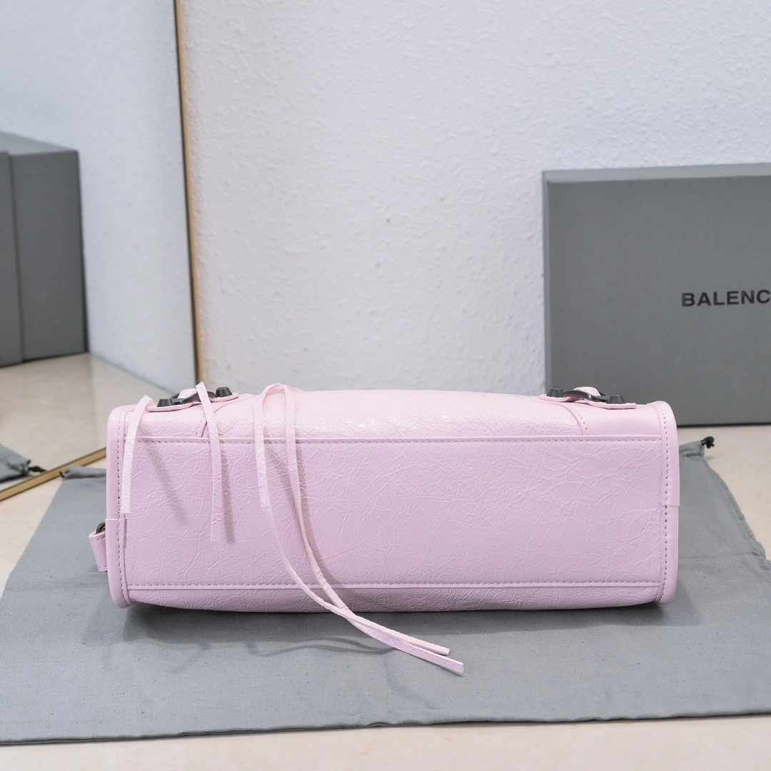 Balenciaga 2024 Lie City Studded Motorcycle Bag Durable 61054