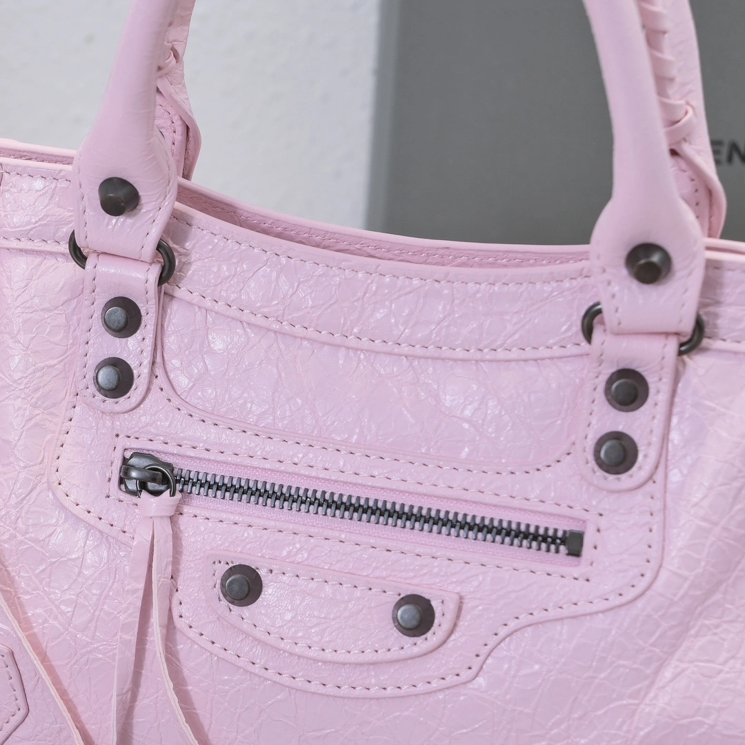 Balenciaga 2024 Lie City Studded Motorcycle Bag Durable 61054