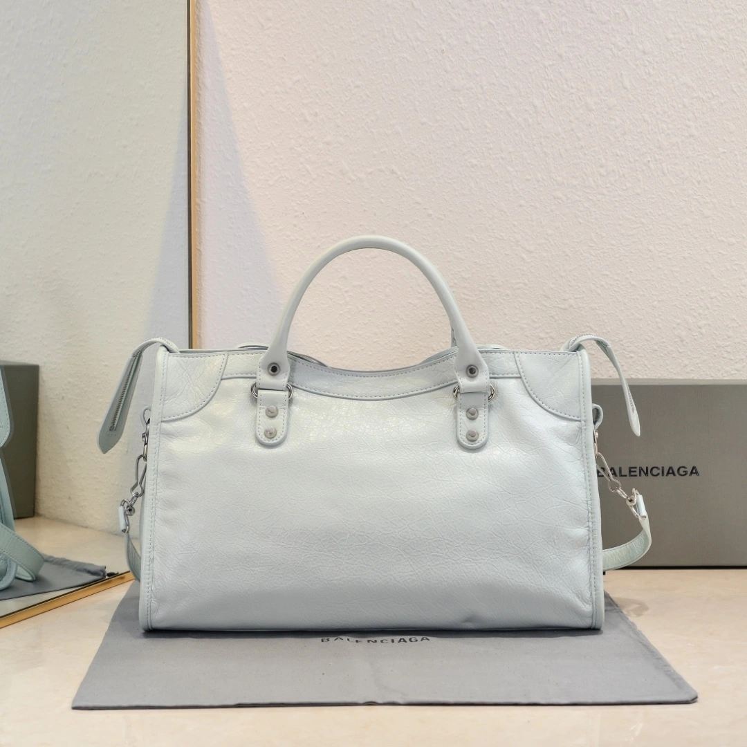 Vibrant Balenciaga 2024 Lie City Studded Motorcycle Bag 61037