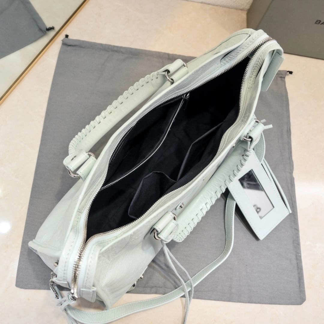 Vibrant Balenciaga 2024 Lie City Studded Motorcycle Bag 61037