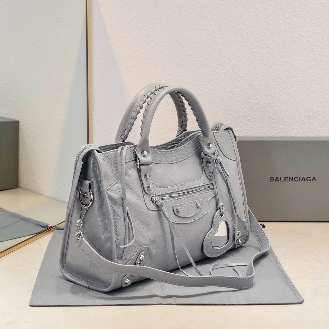 GoAnywhere Balenciaga 2024 Lie City Studded Motorcycle Bag 61032