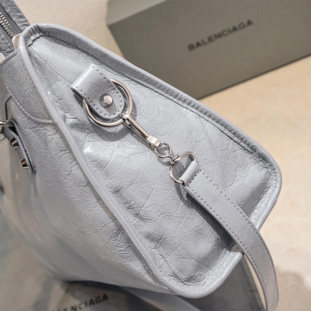 GoAnywhere Balenciaga 2024 Lie City Studded Motorcycle Bag 61032