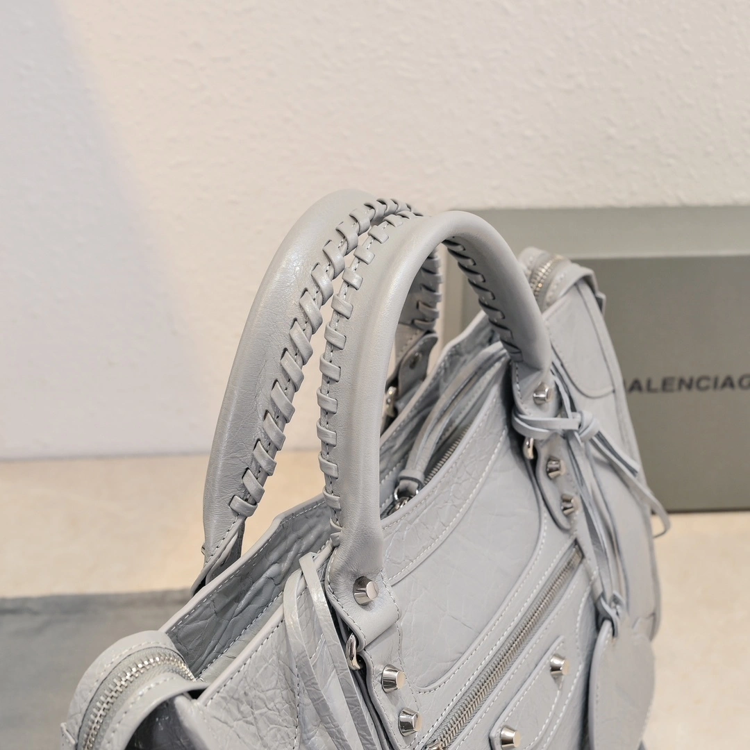 GoAnywhere Balenciaga 2024 Lie City Studded Motorcycle Bag 61032