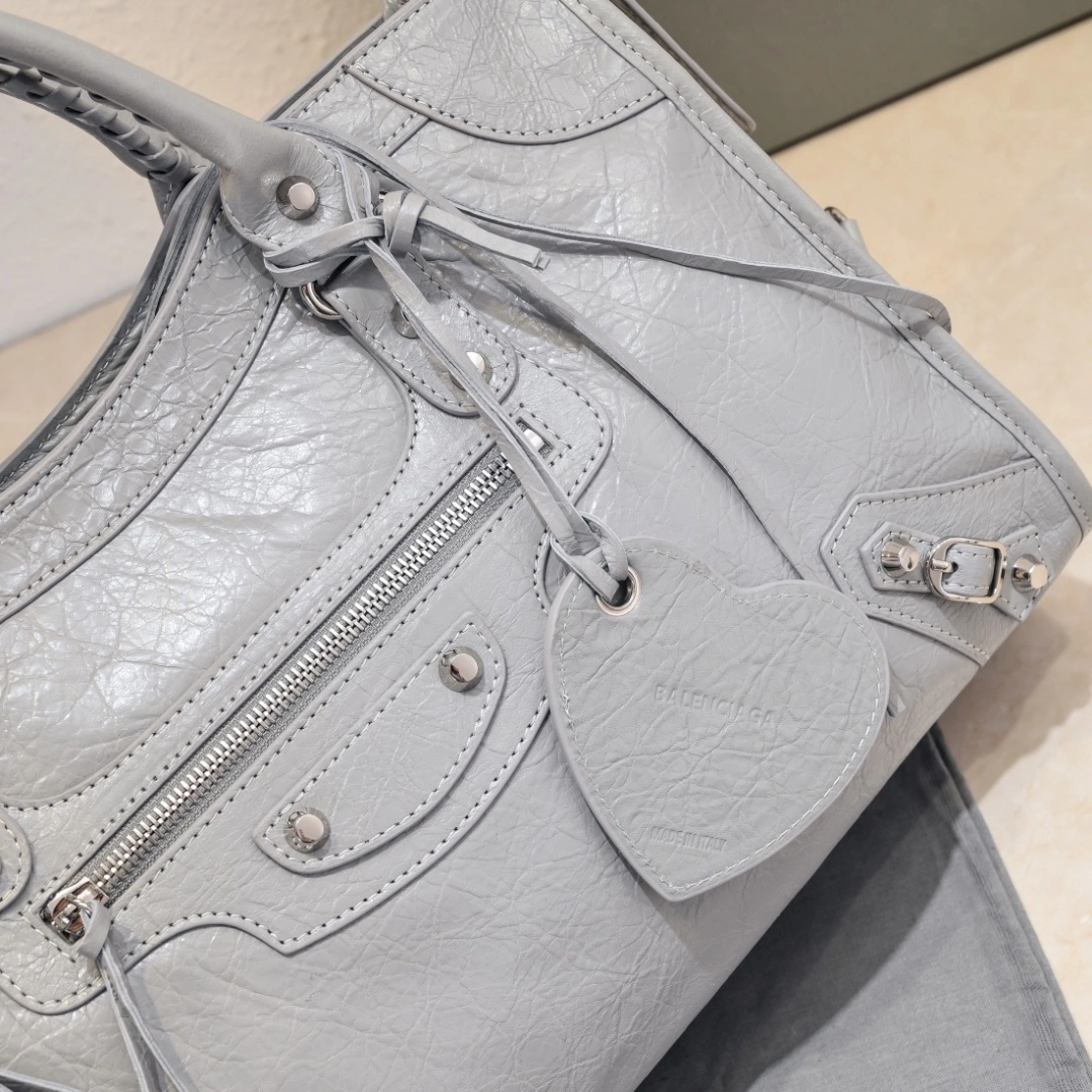 GoAnywhere Balenciaga 2024 Lie City Studded Motorcycle Bag 61032