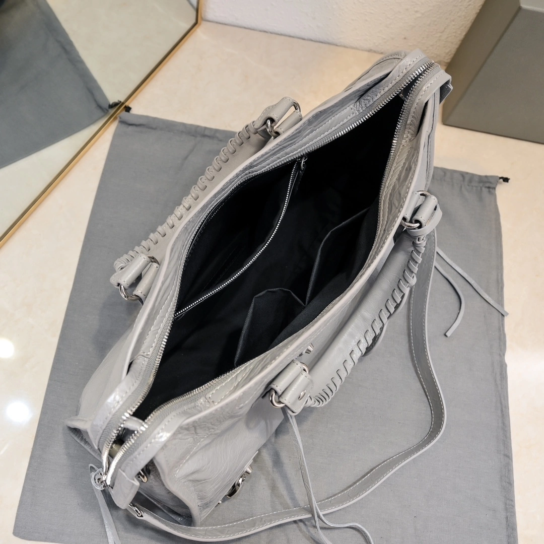 GoAnywhere Balenciaga 2024 Lie City Studded Motorcycle Bag 61032