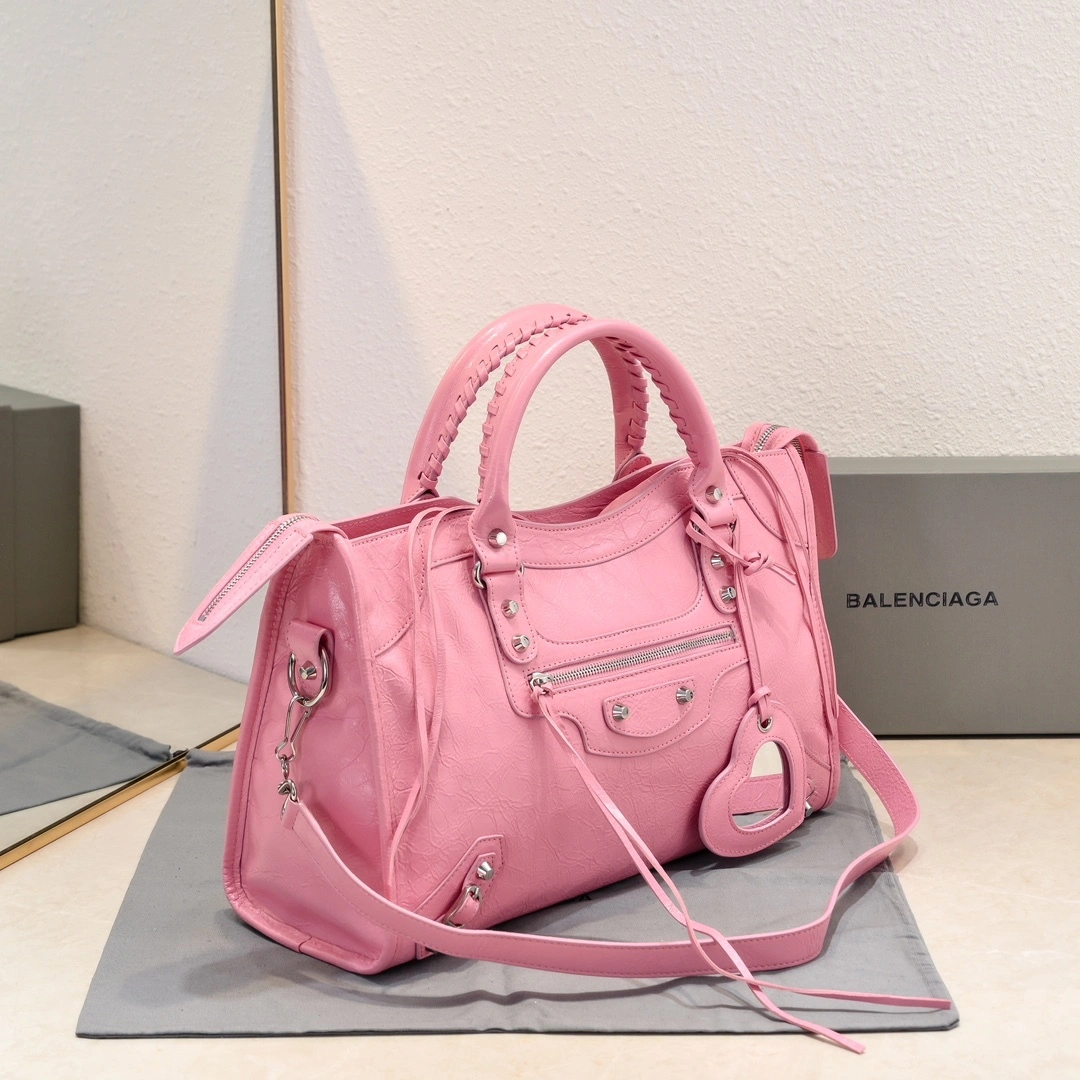 Balenciaga 2024 Lie City Studded Motorcycle Bag Premium 61026