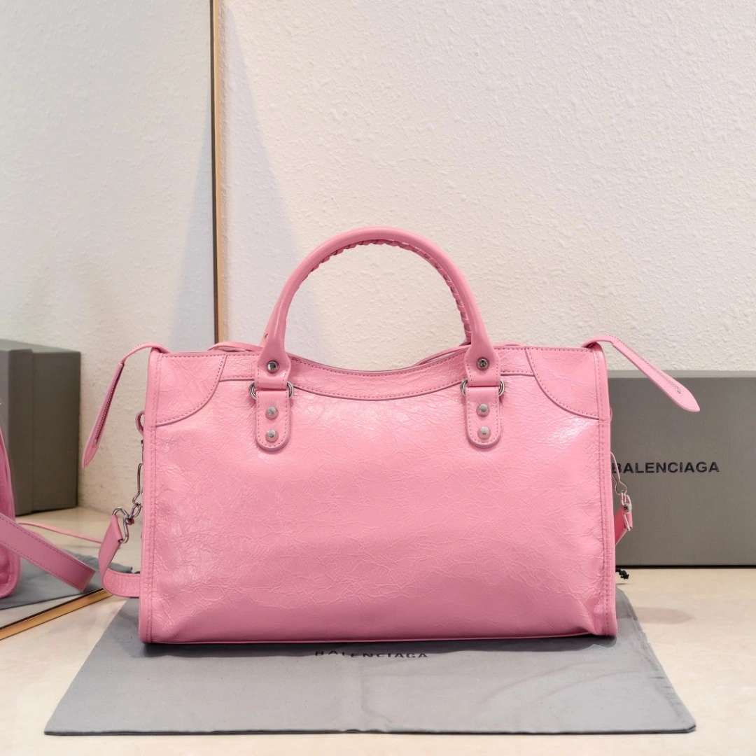 Balenciaga 2024 Lie City Studded Motorcycle Bag Premium 61026