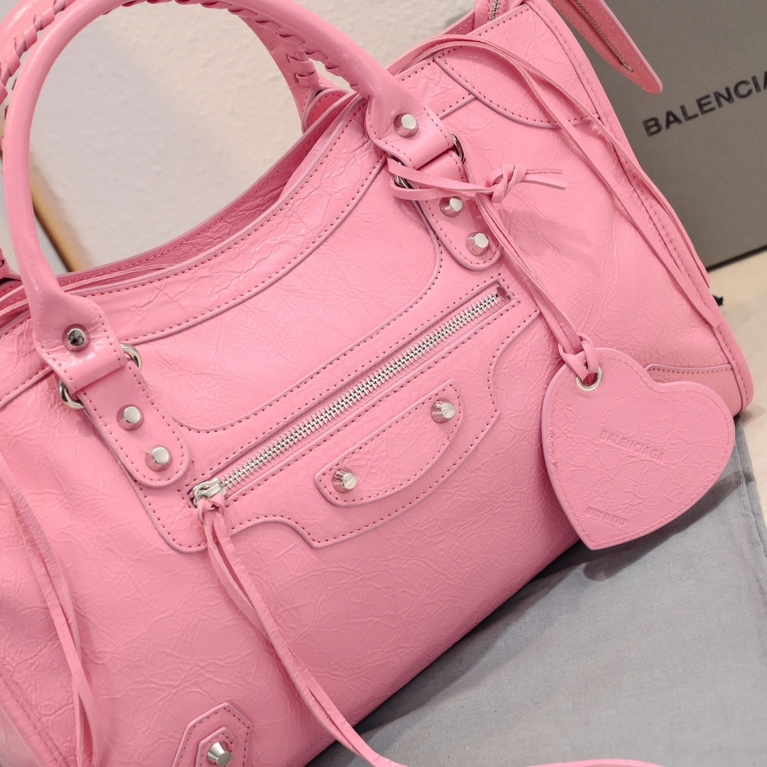 Balenciaga 2024 Lie City Studded Motorcycle Bag Premium 61026