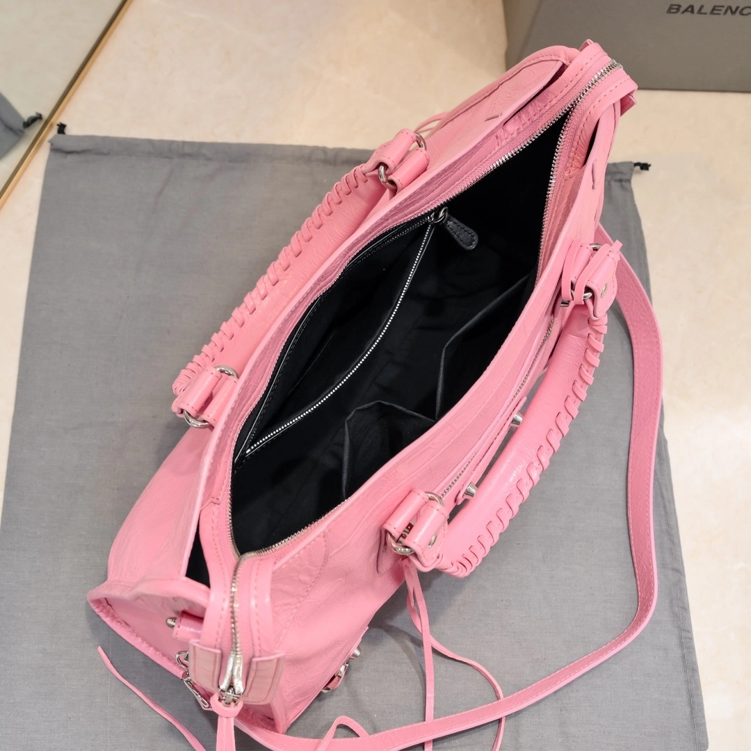 Balenciaga 2024 Lie City Studded Motorcycle Bag Premium 61026