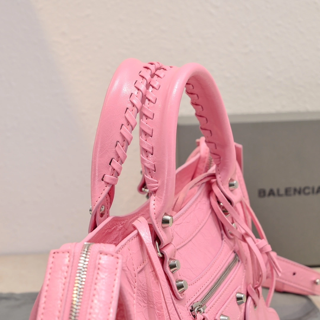 Balenciaga 2024 Lie City Studded Motorcycle Bag Soft 61027