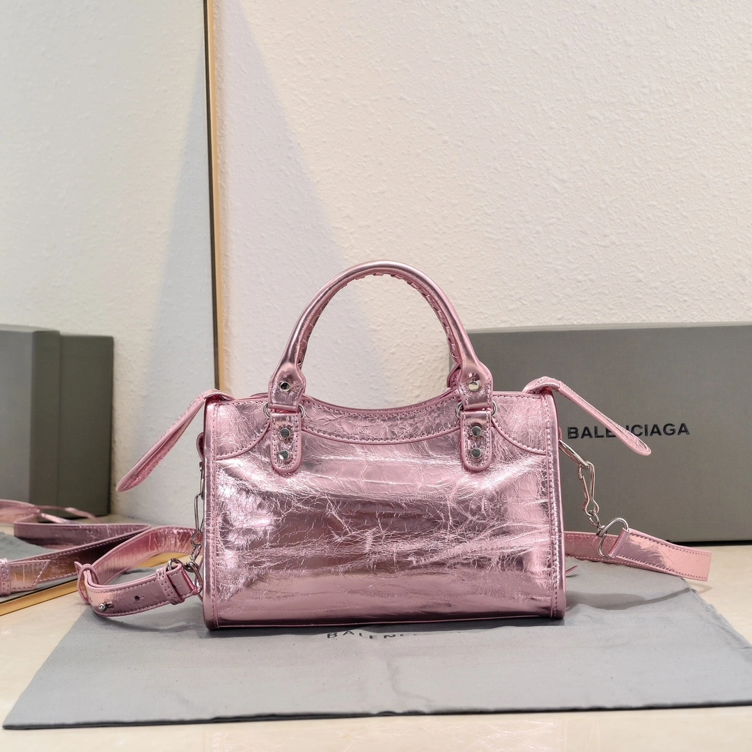 Balenciaga 2024 Lie City Studded Motorcycle Bag Sustainable 61044