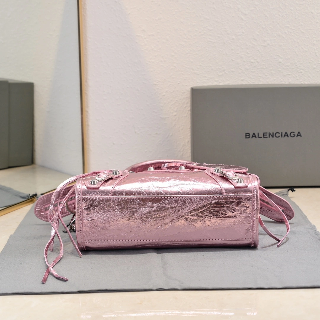 Balenciaga 2024 Lie City Studded Motorcycle Bag Sustainable 61044