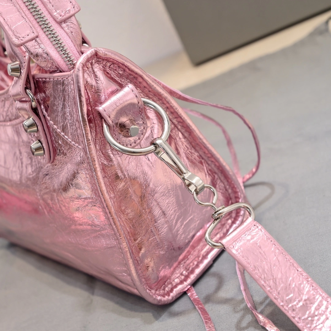 Balenciaga 2024 Lie City Studded Motorcycle Bag Sustainable 61044