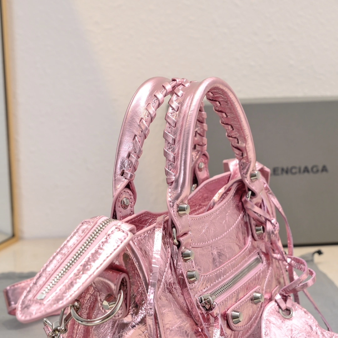 Balenciaga 2024 Lie City Studded Motorcycle Bag Sustainable 61044