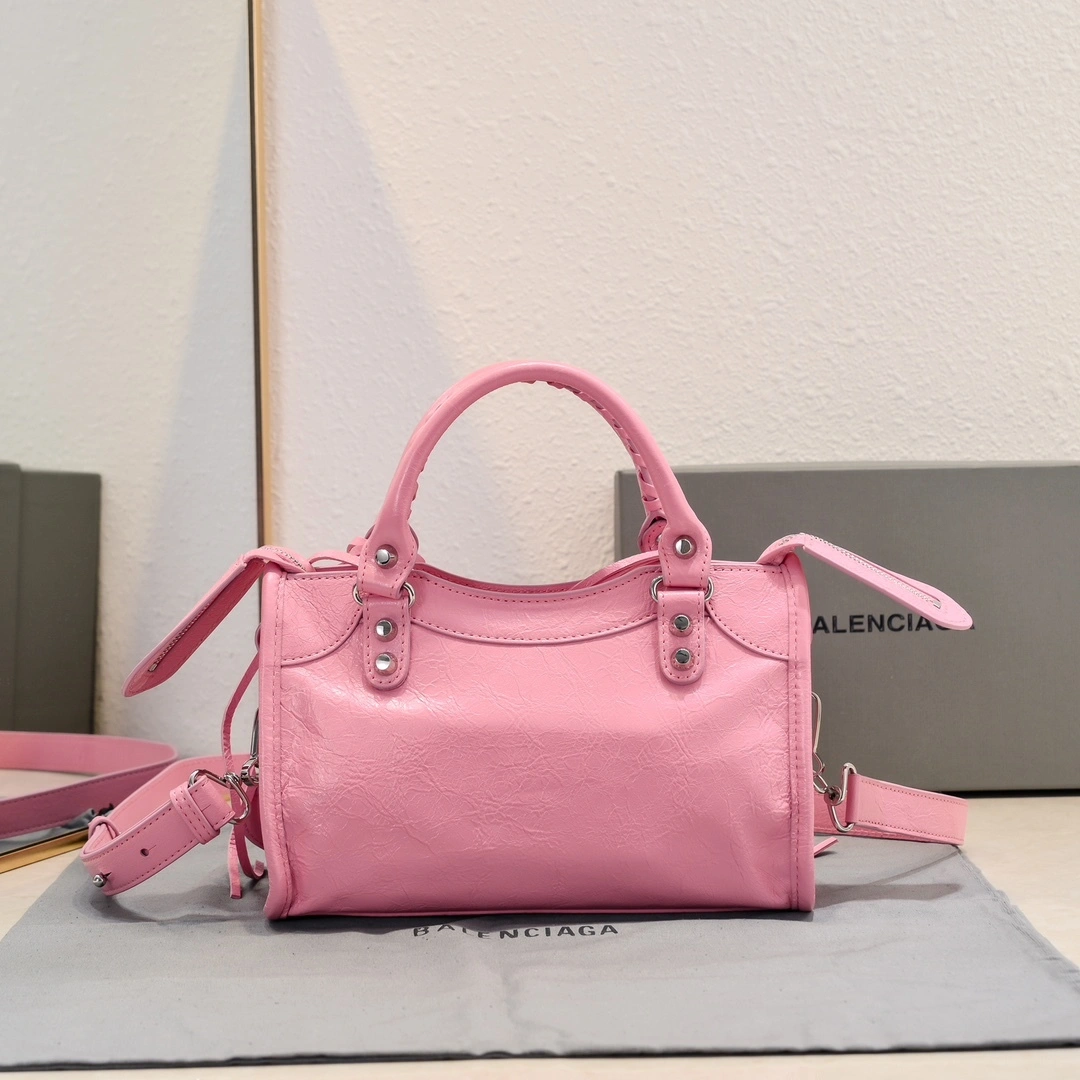 Balenciaga 2024 Lie City Studded Motorcycle Bag Efficient 61052