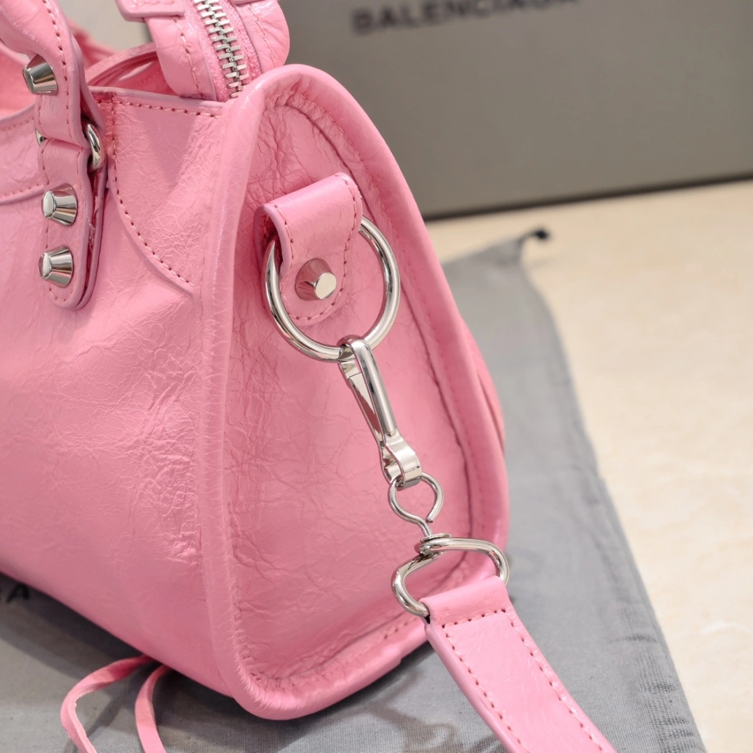 Balenciaga 2024 Lie City Studded Motorcycle Bag Efficient 61052