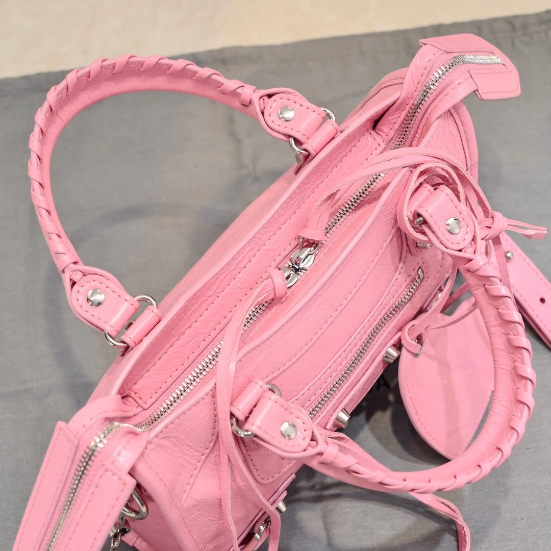 Balenciaga 2024 Lie City Studded Motorcycle Bag Efficient 61052