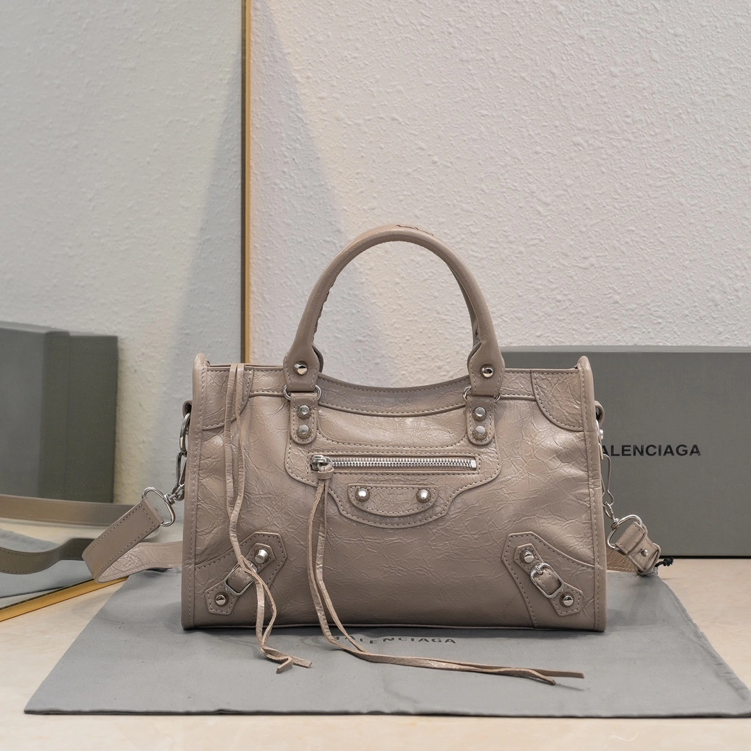 Balenciaga 2024 Lie City Studded Motorcycle Bag Modern 61012