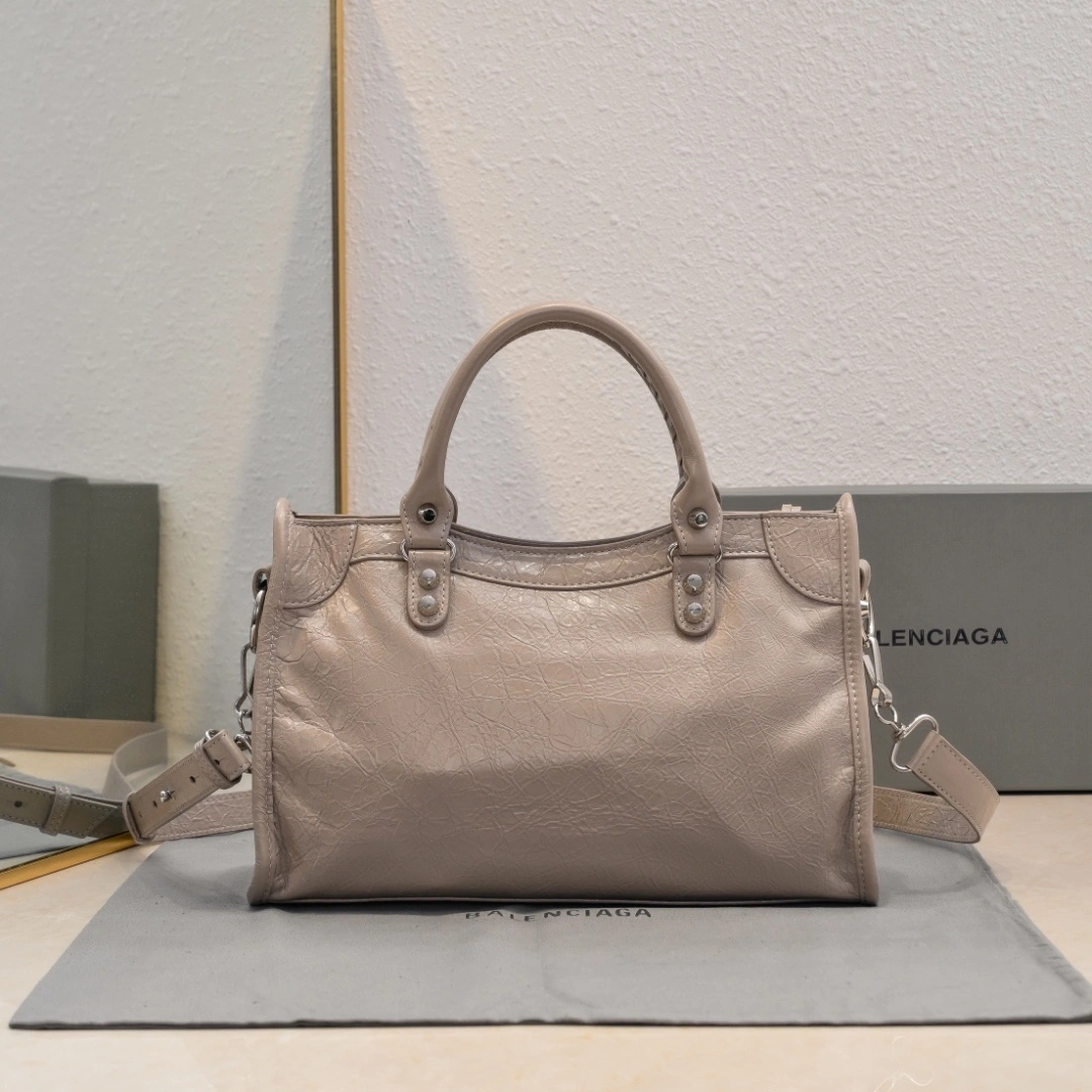 Balenciaga 2024 Lie City Studded Motorcycle Bag Modern 61012