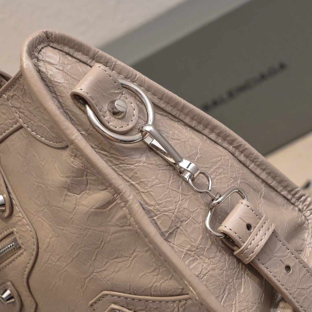Balenciaga 2024 Lie City Studded Motorcycle Bag Modern 61012