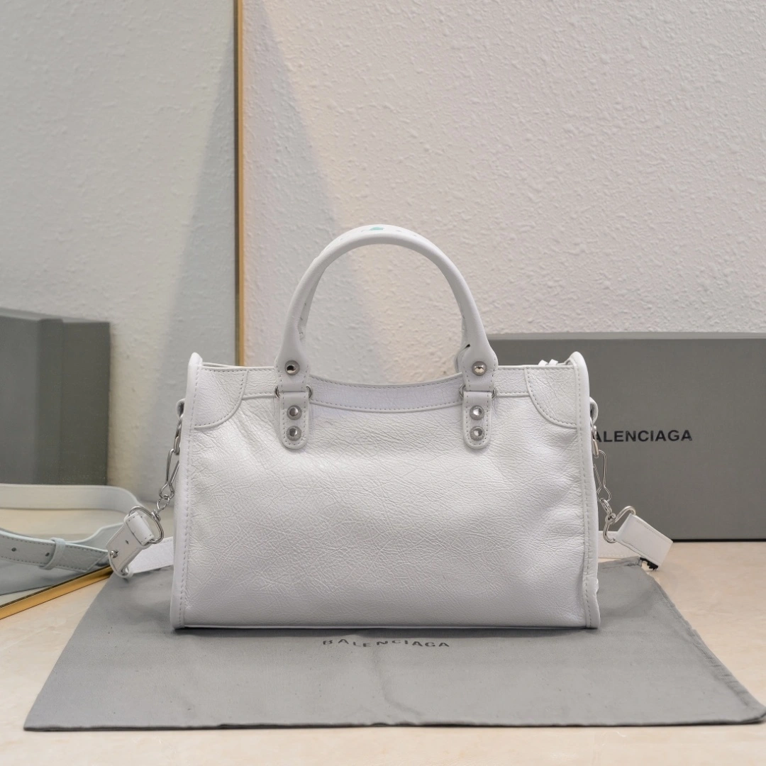 Functional Balenciaga 2024 Lie City Studded Motorcycle Bag 61019