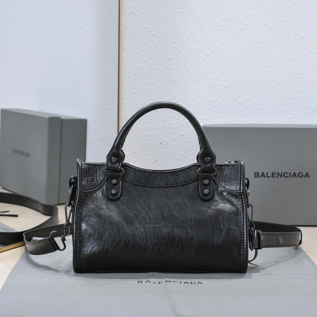 Balenciaga 2024 Lie City Studded Motorcycle Bag Resilient 61007