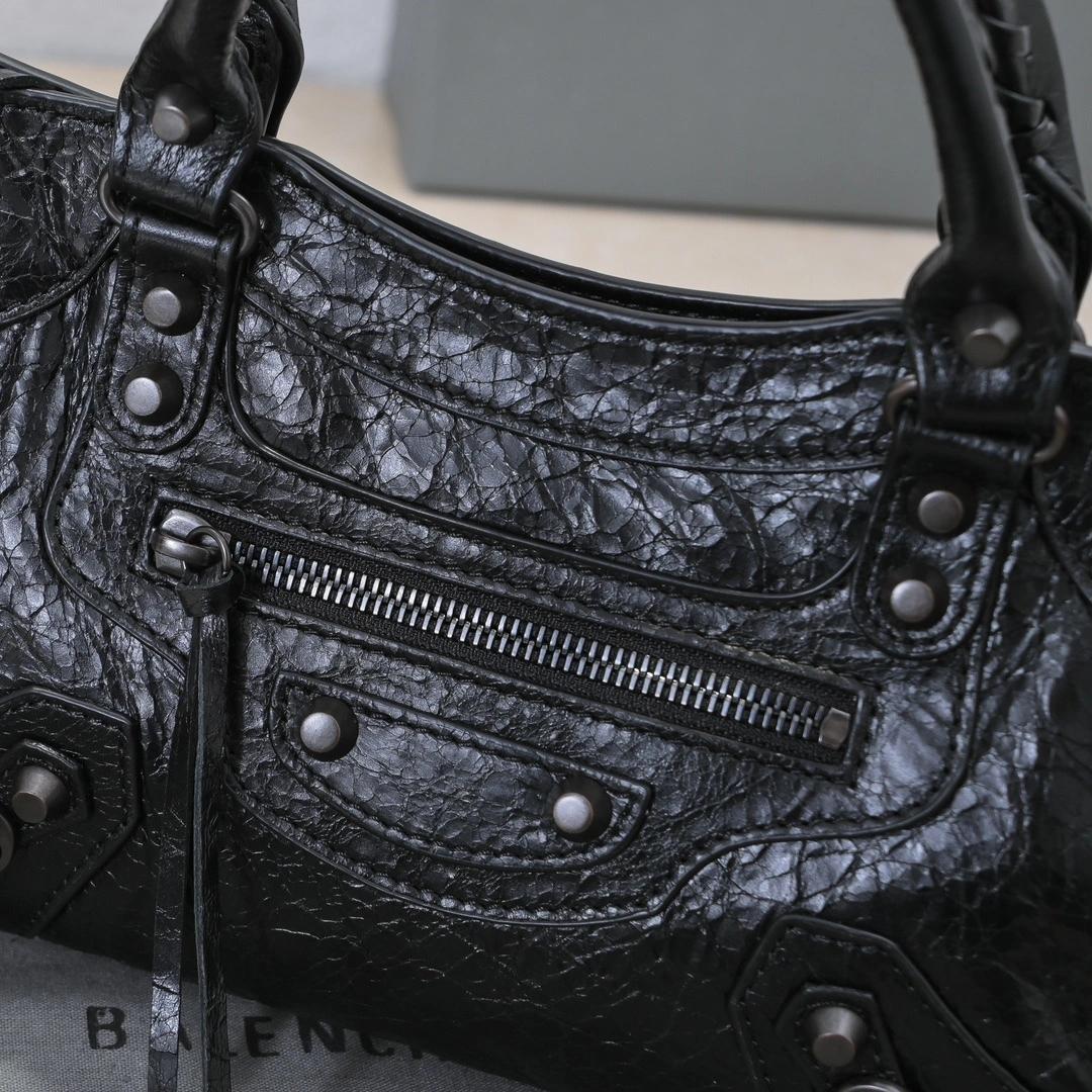 Balenciaga 2024 Lie City Studded Motorcycle Bag Resilient 61007