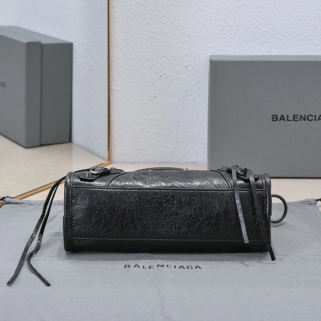 Balenciaga 2024 Lie City Studded Motorcycle Bag Resilient 61007