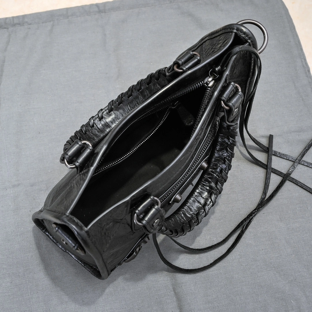 Balenciaga 2024 Lie City Studded Motorcycle Bag Resilient 61007
