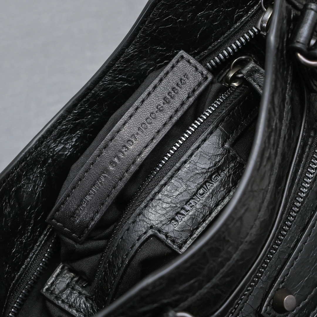 Balenciaga 2024 Lie City Studded Motorcycle Bag Resilient 61007