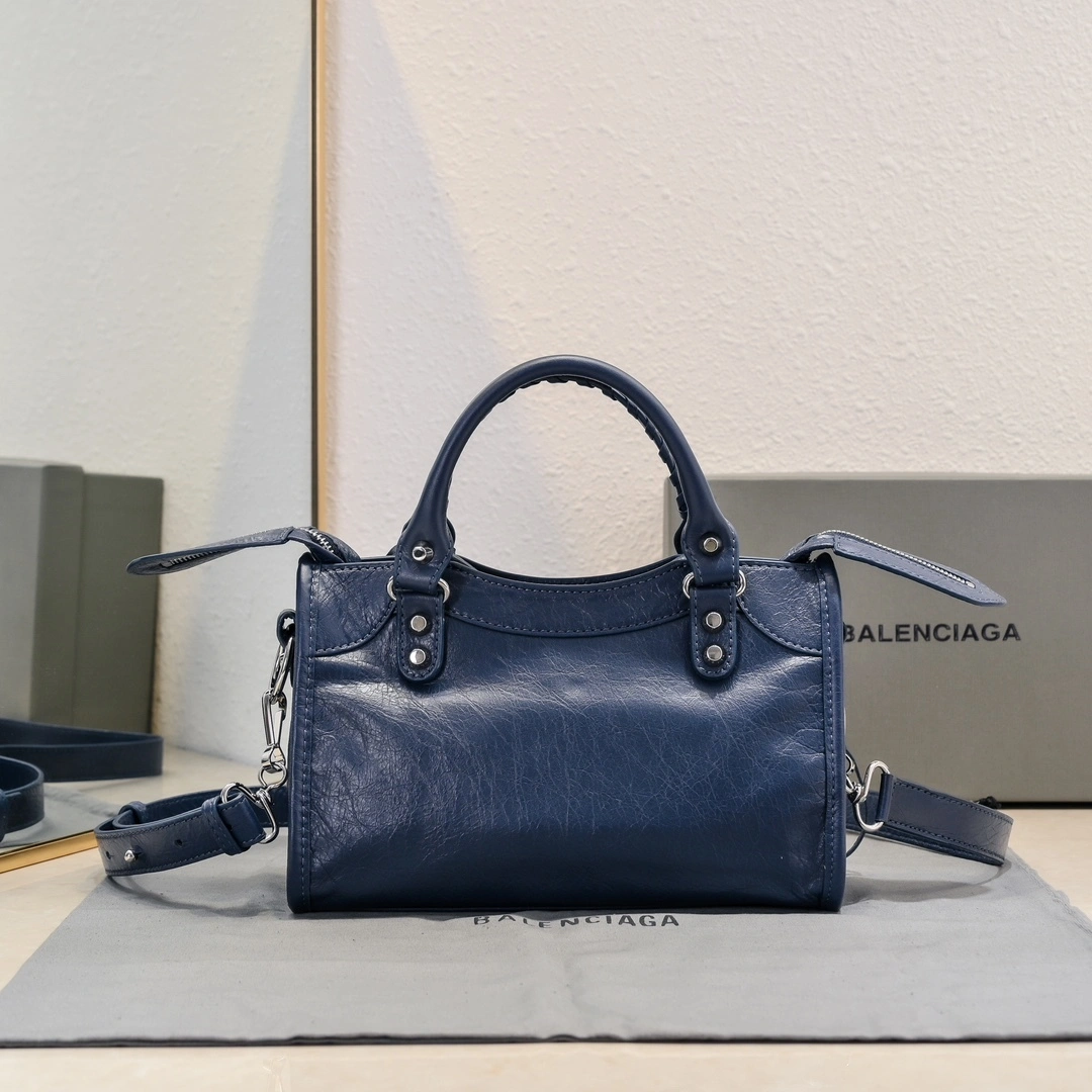 GoAnywhere Balenciaga 2024 Lie City Studded Motorcycle Bag 61006