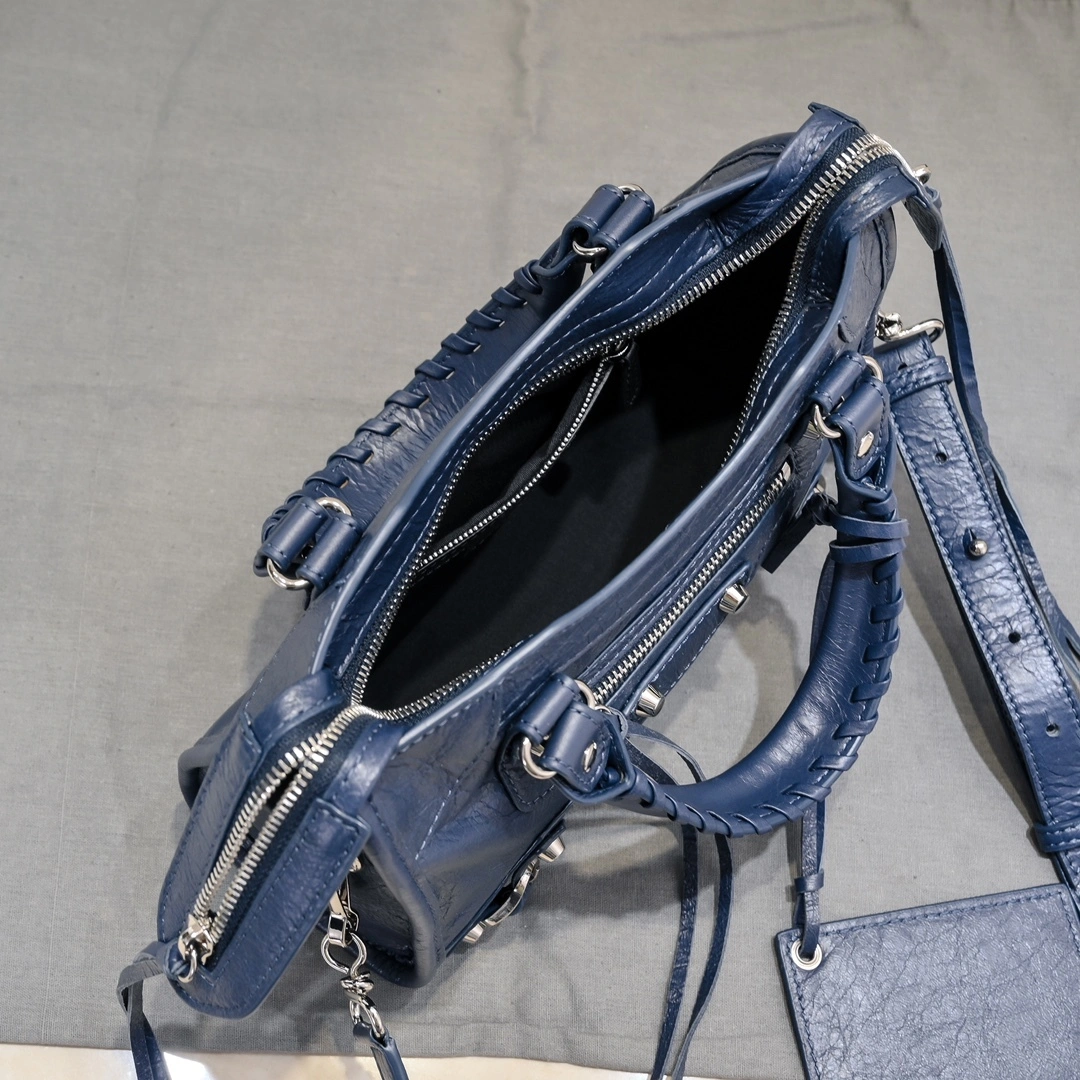 GoAnywhere Balenciaga 2024 Lie City Studded Motorcycle Bag 61006