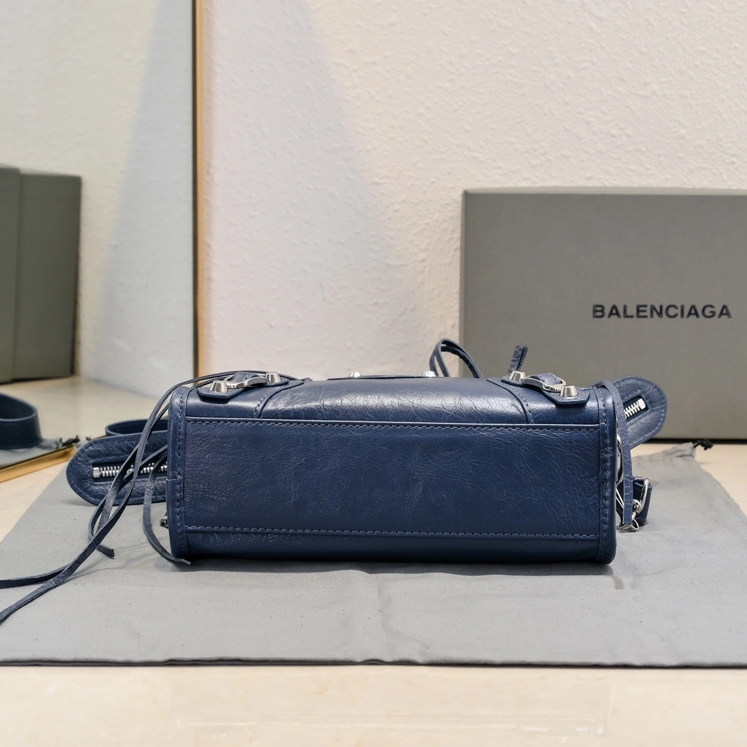 GoAnywhere Balenciaga 2024 Lie City Studded Motorcycle Bag 61006
