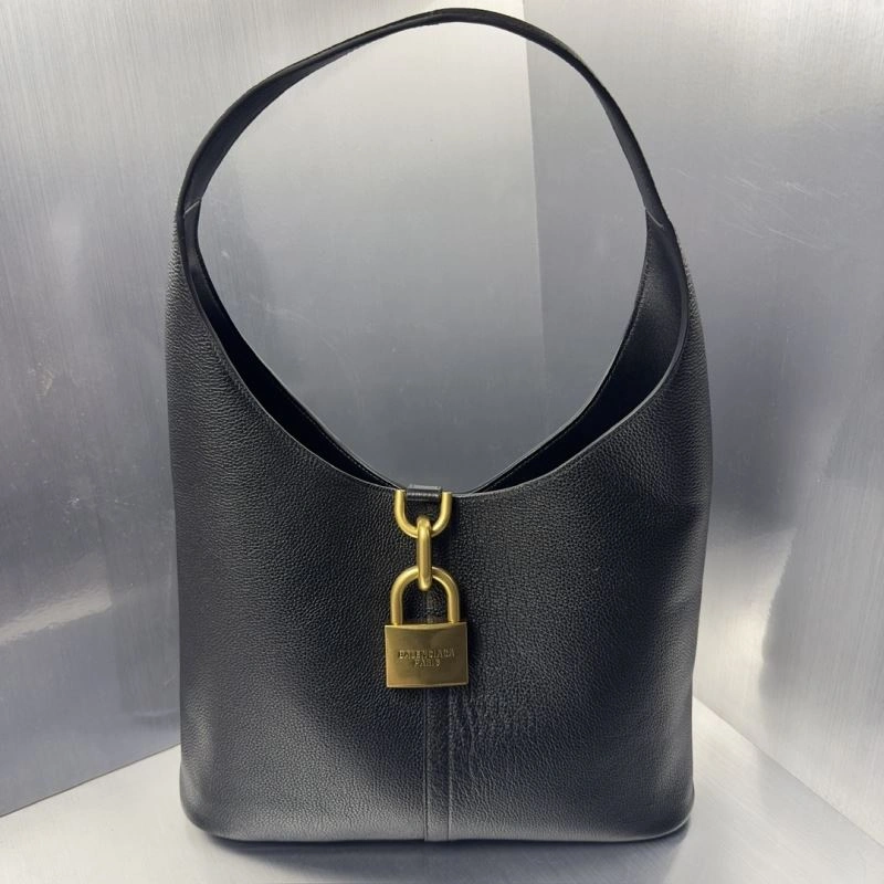 TechFriendly Balenciaga 2024 Lock Charm  Hobo Bag 72576