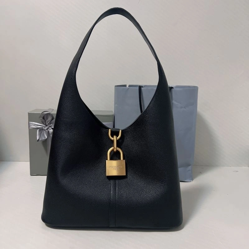 Balenciaga 2024 Lock Ornament  Hobo Bag Colorful 70061