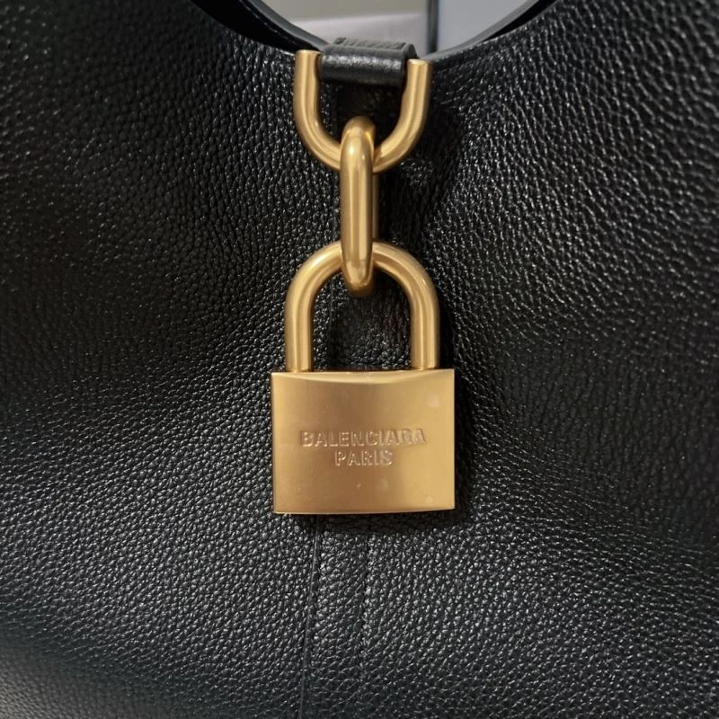 Balenciaga 2024 Lock Ornament  Hobo Bag Colorful 70061