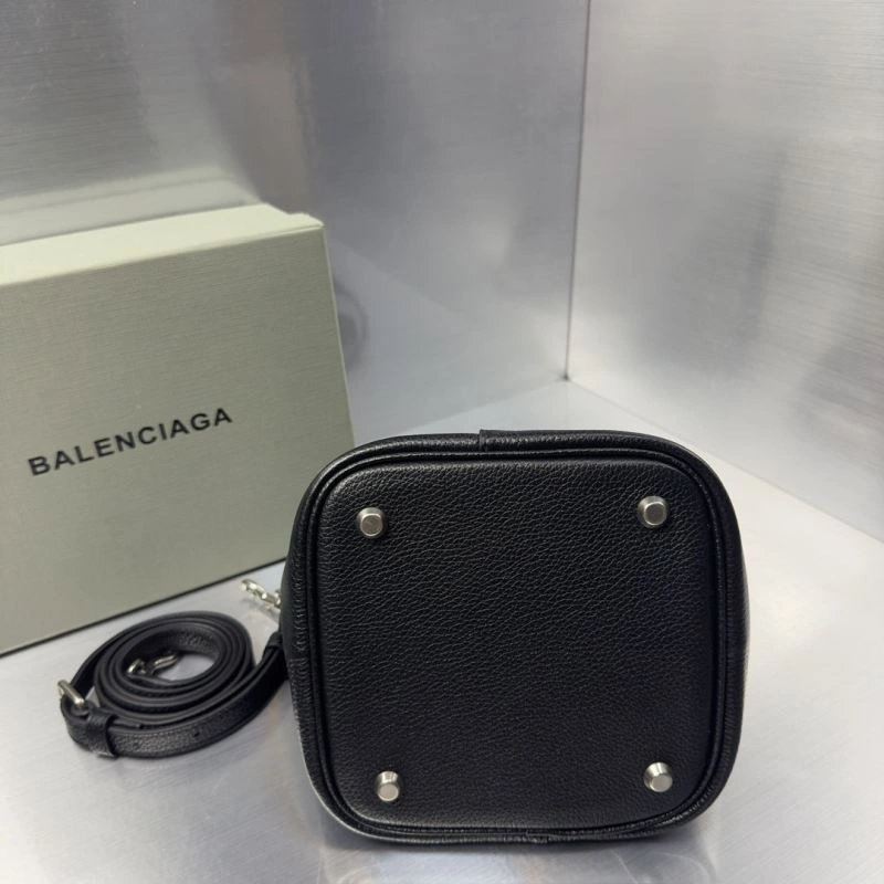 Balenciaga 2024 Mini Locker Hobo Bag with Silver Lock Breathable 75274