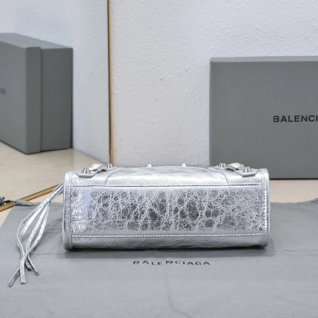 Breathable Balenciaga 2024 Retro  City Motorcycle Bag 60999