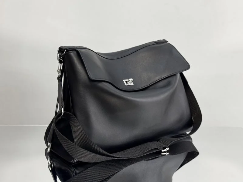 Comfortable Balenciaga 2025 Mens  Black Rodeo Messenger Bag 38253